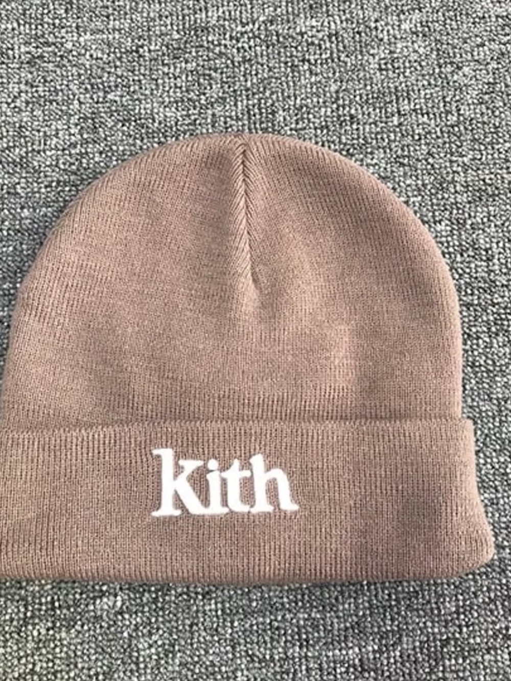 Kith Shark Beanie Khaki